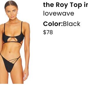 Revolve Lovewave Roy Top in black